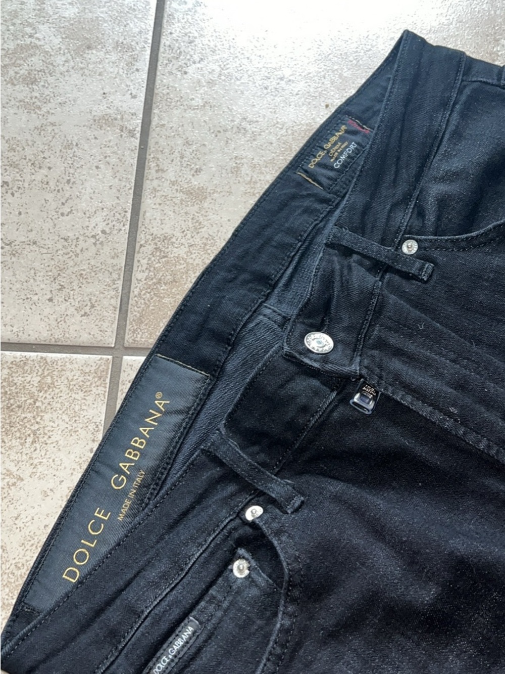 Dolce & Gabbana Men’s Black Slim Jeans